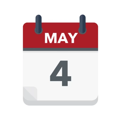 Calendar icon showing 4th May