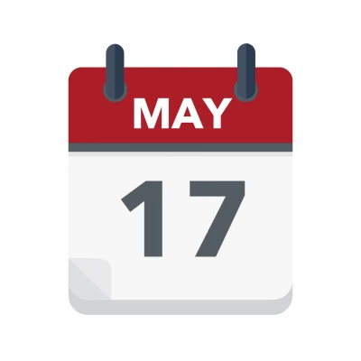 Calendar icon showing 17th May
